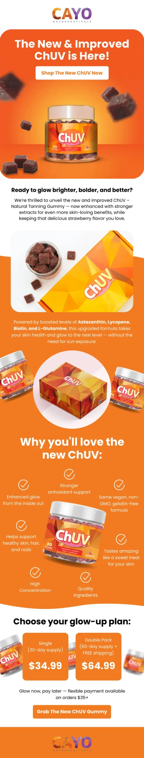 Email design example