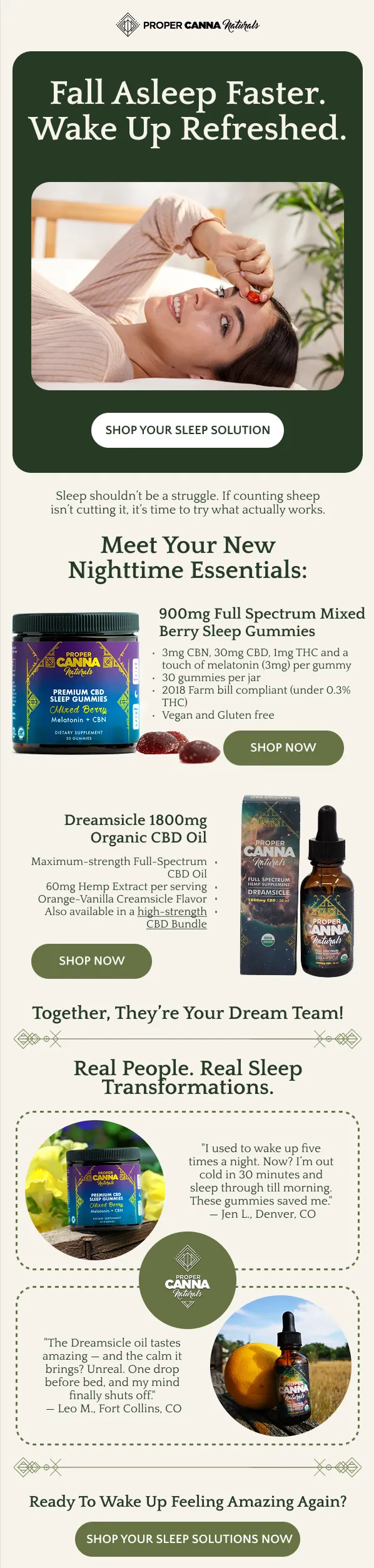 Email design example